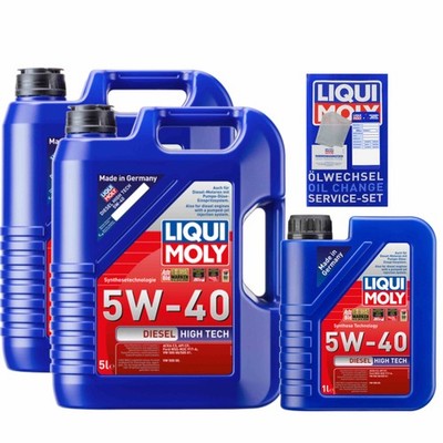 11 L Liqui Moly Diesel High Tech 5W-40 für VW 505 00 ACEA C3 API CF 500