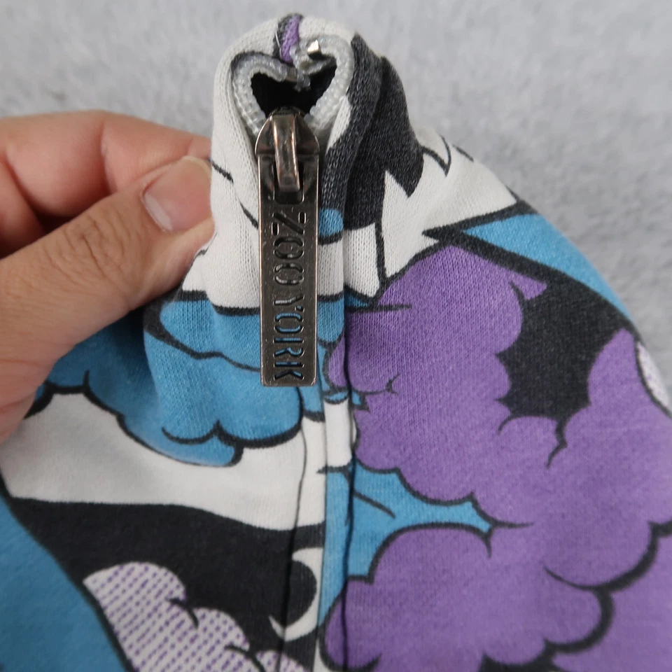 Sudadera con capucha de colección Zoo York X Kaws con cremallera completa estampado 2007 púrpura azul S pequeña Foto 4 de 4