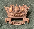 Howe WW1 Royal Naval Division Howe Battalion RND Cap Badge Gilded Yy09