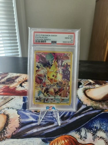 Pokemon TCG Pikachu (Secret) 160/159 2023 SWSH: Crown Zenith Holo PSA 10