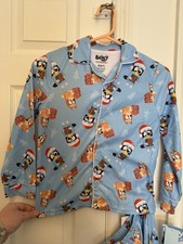 Bluey Kids Long Sleeve Flannel PJ Christmas Pajama Set Size Small NWT