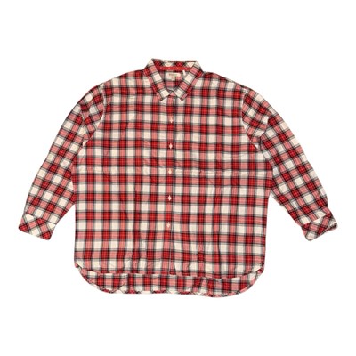 Barbour Hemd Damen UK 10 Hauxley Button Down Rollriegelärmel Cloud Flame Check