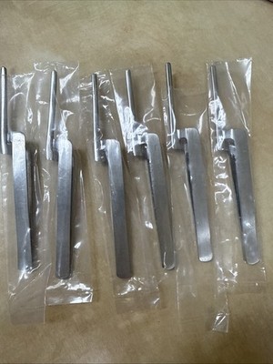 6 Pcs Miller Articulating Paper Forceps Straight Serrated Dental Forceps