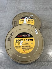 2 Empty Kodak Vision 400ft  122m 35mm 500T/5279 Film Canisters - CANISTERS ONLY