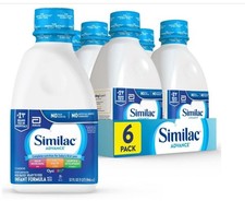 Similac Advance Infant Formula Iron, Ready-to-Feed Baby Formula, 32 Oz 6 Pack
