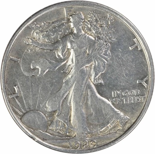 1920 Walking Liberty Silver Half Dollar EF Uncertified #245