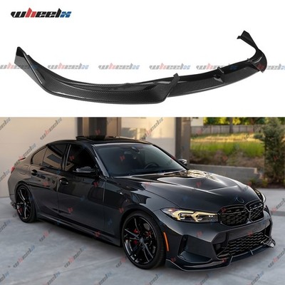 Carbon Fiber Front Bumper Lip Splitter For 23-25 BMW 320i 330i M340i G20 M Sport
