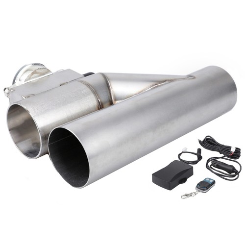 2" Electric Exhaust Valve Y Pipe Kit With Remote Control - Afbeelding 1 van 5