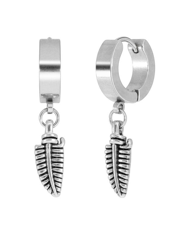 Pendiente Acero Colgante Pluma Hombre Marea C00101/19 (1 Pendiente)