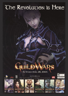 Guild Wars 1 Ver 1 PC 13'' X 18.5'' 2005 Promo Game Ad Art Print Wall Poster (B)