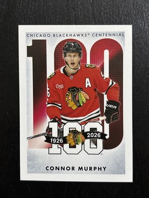2025-26 Topps NHL Stickers Chicago Blackhawks Centennial Connor Murphy #754
