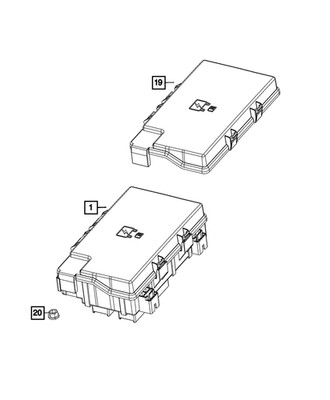 Genuine Mopar Intelligent Power Power Distribution Center 68437288AB