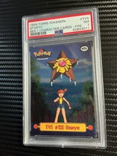 STARYU PSA 7 - 1999 TOPPS POKEMON SER 1 CHARACTER CARDS RAINBOW #TV5  *BTX