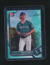 WALTER FORD 2022 BOWMAN PAPER 1ST AQUA PARALLEL 150/199 #BD-187