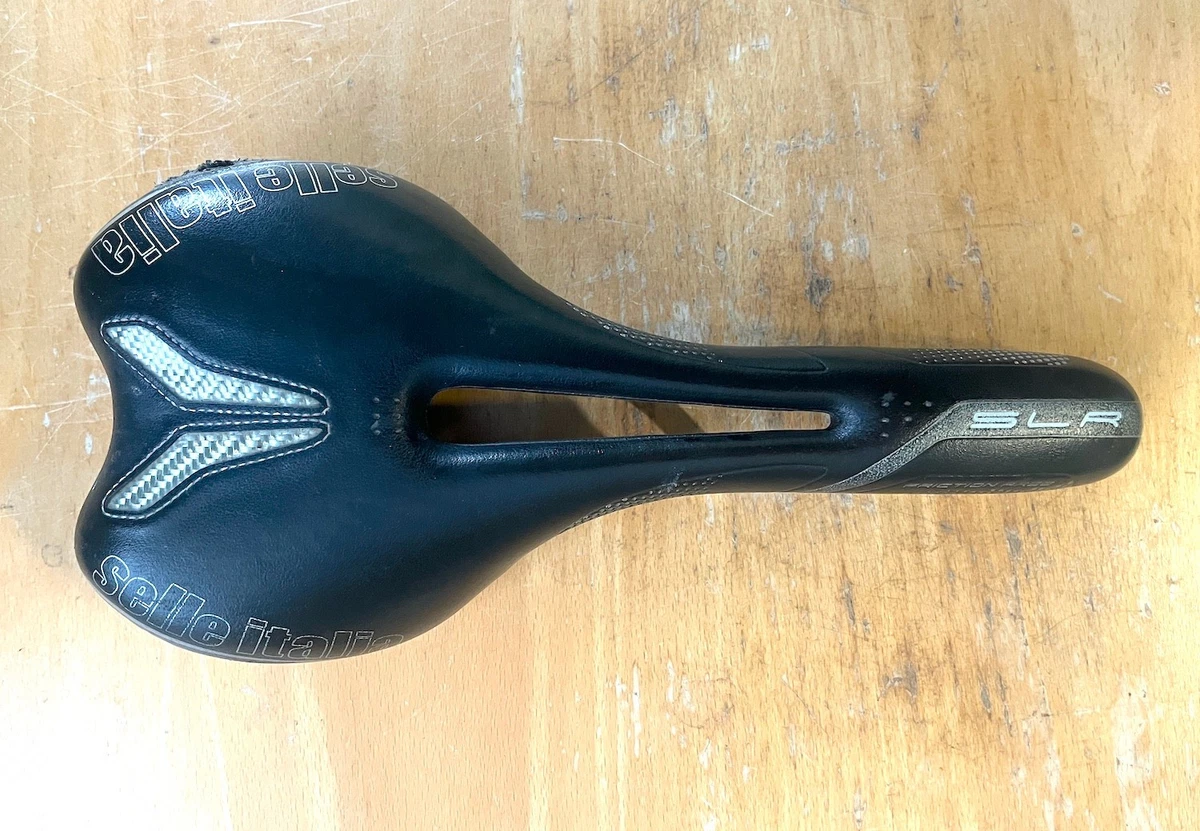 SELLE ITALIA SLR Carbon Fiber & Titanium Ti Saddle - stripped - 119 grams EUR 35,04 - FR