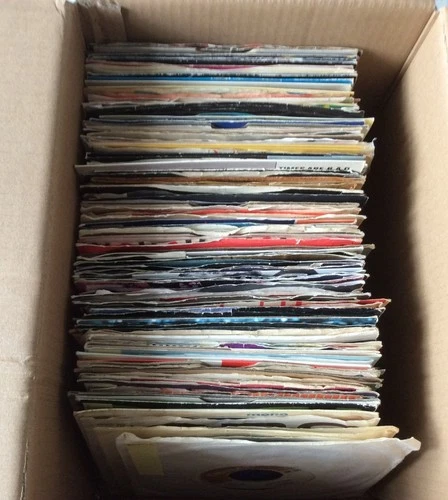 JOB LOT●114 x 7" Vinyl Singles●1950s to 1990s●AC/DC-Jam-Elvis-Byrds-Gillan etc .