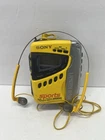 Sony Sports Groove Walkman WM-FS499 Radio Cassette Player Headphones Yellow VTG