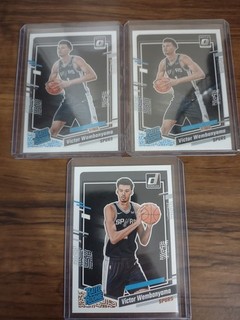 (3) Card Lot Victor Wembanyama Optic Rookie Donruss RC San Antonio Spurs 🔥🔥