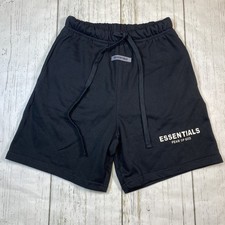 Essentials Fear of God Classic Drawstring Sweatshorts Black Size Medium