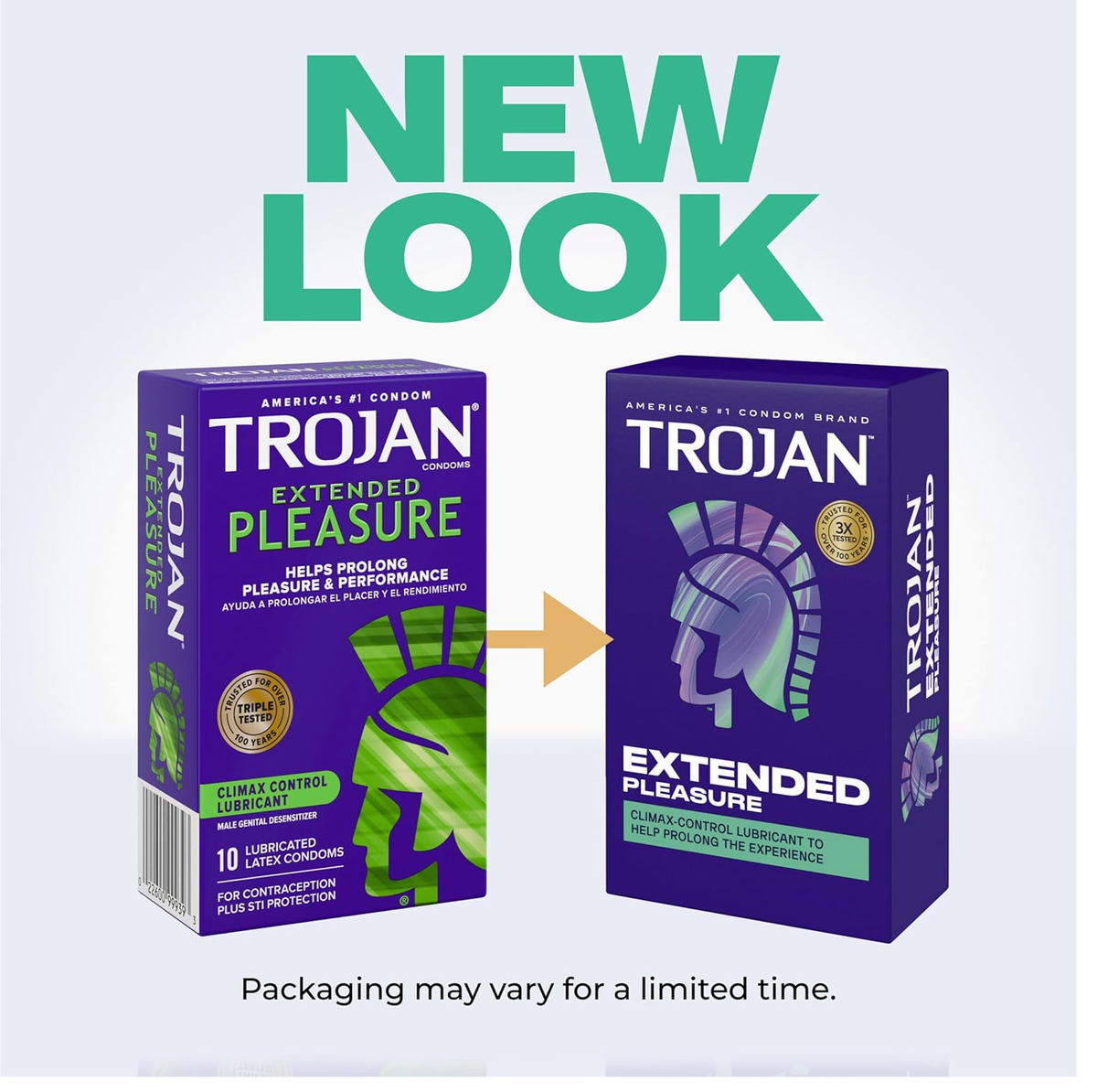 TROJAN Extended Pleasure Condoms, TROJAN Condoms, 12 Count