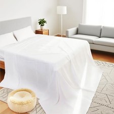 Size Bed Sheet Set - 4 Piece Luxury Comfy Bed Sheet Set for Queen White