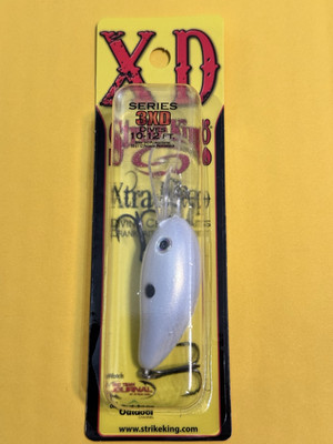 Strike King XD Series 3 Crankbait 2  7/16oz 10 -12  Depth Pearl Chartreuse Belly
