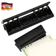 Metall Locher 6-Loch für Dokumente und Ringordner, verstellbar, rostfrei