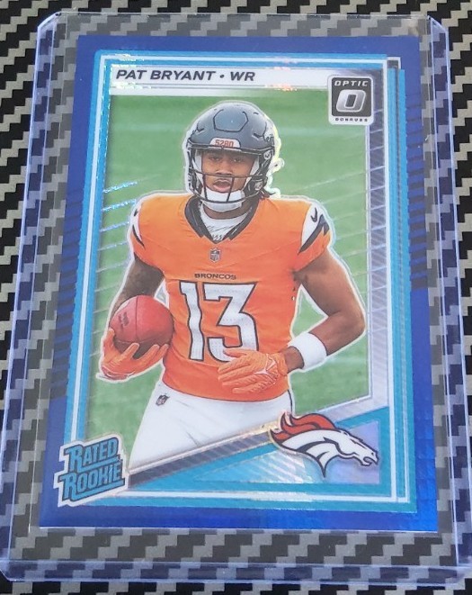 2025 Panini Donruss Optic Pat Bryant Rated Rookie #215 Blue Hyper Prizm MINT RC