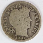 1901 O Barber Dime
