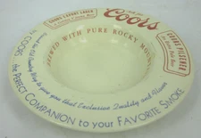 Ask for Coors Beer Export Lager Pilsener ROCKY MOUNTAIN Spring Water Ashtray HTF