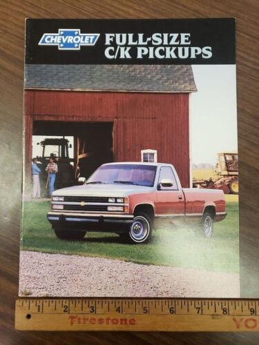 Chevrolet Chevy 1988 camioneta pickup tamaño completo C/K catálogo folleto de ventas original - Imagen 1 de 3
