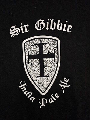 Great Mane Brewery IPA Virginia Xl Mens Black Double-sided Graphic Logo Tshirt 