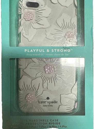 kate spade New York-Protective Case for Apple iPhone 8/7/6 Plus Floral Clear - Picture 3 of 4