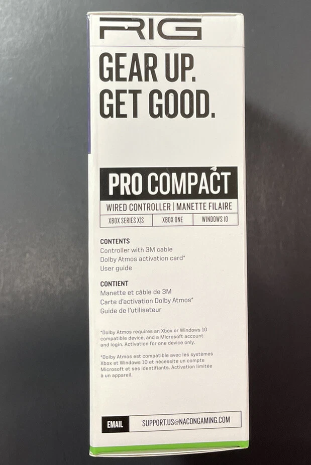 RIG Nacon PRO Compact Wired Controller for XBOX / PC [ WHITE ] NEW - Image 3 of 4