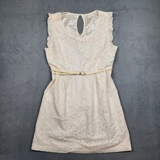 Forever 21 Plus Size Sleeveless Dress Womens Size 2X White Lined Floral Zip Up