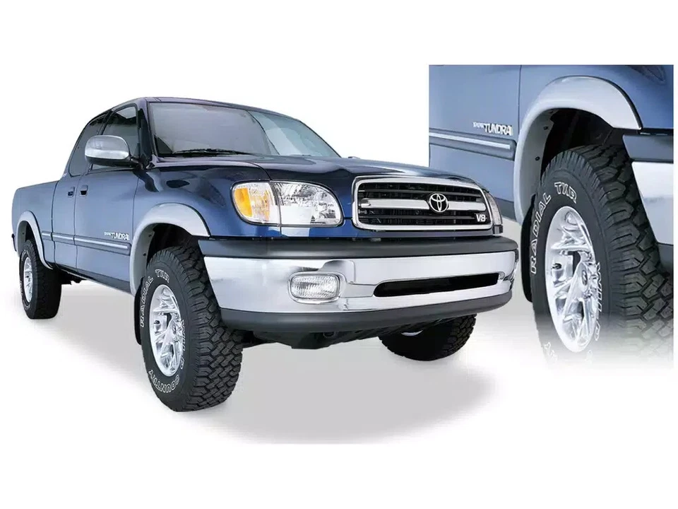Bushwacker Extend-A-Fender Flares 4 piezas 03-06 Toyota Tundra cabina estándar Fleetside Foto 2 de 4