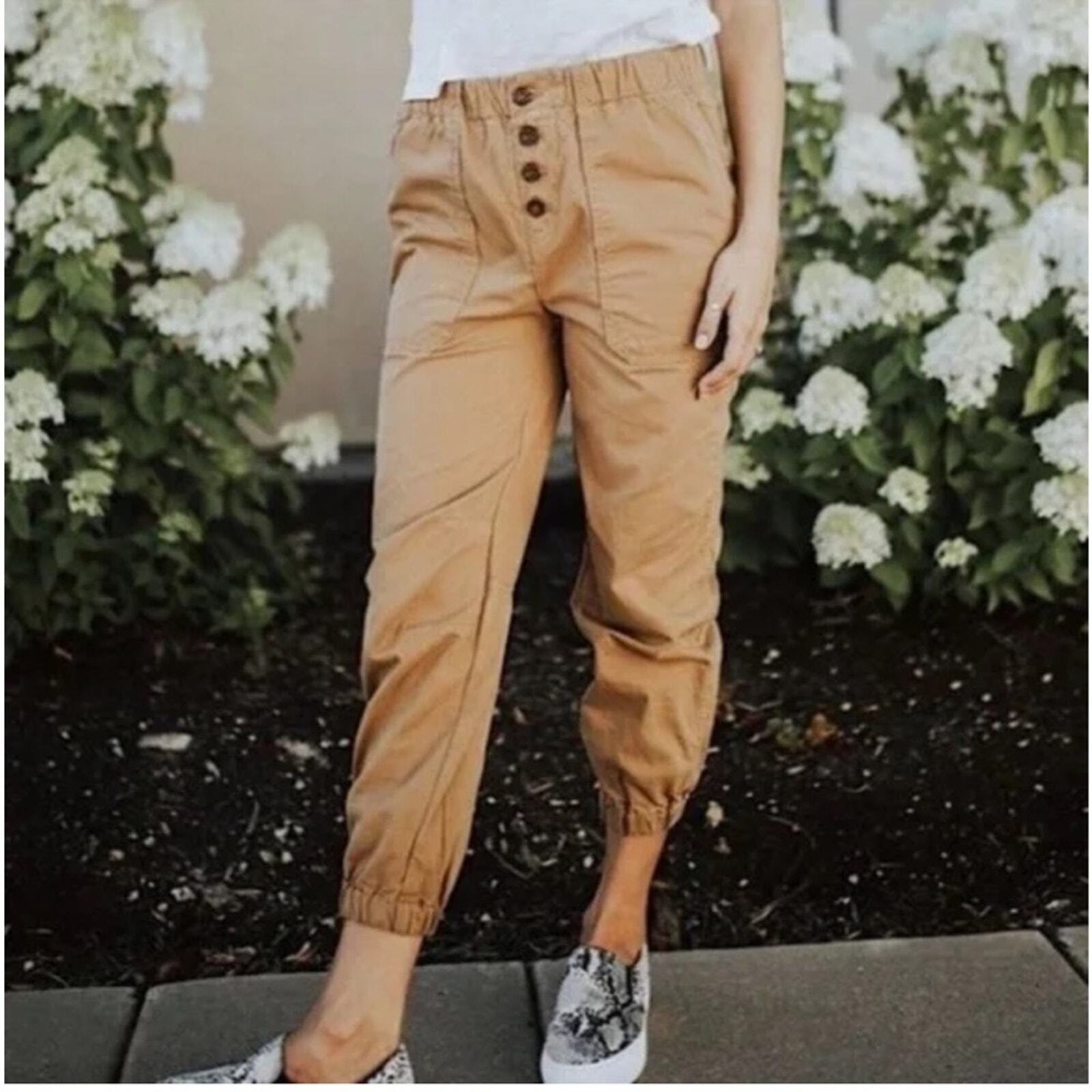 Free People Cadet Pull-On Joggers Brown Size S