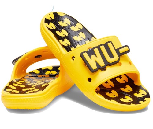 Crocs X Wu-Tang Clan Unisex Slides Yellow Black M9/W11 Limited Edition |  eBay