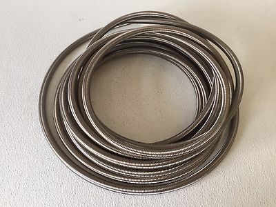 5/8'' 16MM Edelstahl Geflochten Ptfe Aeroquip Teflon Benzin Öl Schlauch - 3FT