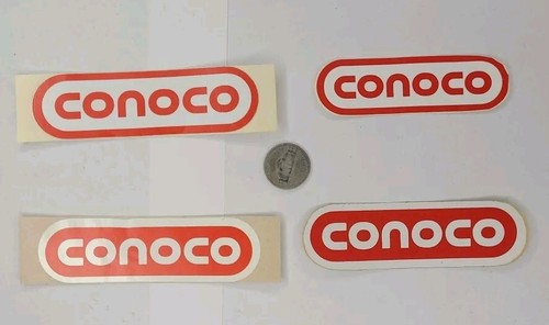 Vintage Conoco Sticker Lot Of 4 Stickers