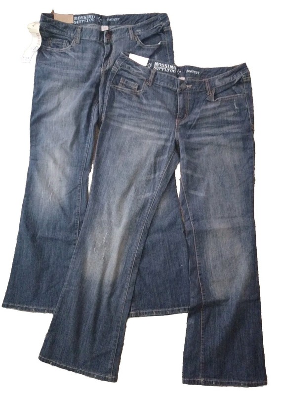 🌸 Lot 2 Mossimo Supply 13 Bootcut New Blue Denim Jeans NWT Girl's Women's 13S L