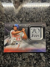 2021 Topps Series 1 70th Anniversary Logo Patch 70LP-VG Vladimir Guerrero /299