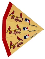 3-St Louis Cardinals MLB Felt Mini Pennant 4" x 9"- Made In USA Rico Ind. #1