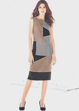 KALEIDOSCOPE FAUX SUEDE DRESS SIZE 10 NEW