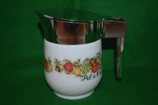 VINTAGE 70'S CORNING WARE "SPICE OF LIFE" CREAMER/SYRUP  PITCHER GEMCO