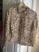 Ruby Road Tribal Lightweight Jacket Embellish Size 12
