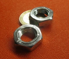 Metric Class 4 Zinc Steel Hex Nut, RH  M12 x 1.75 mm  x 6 mm Height - 50 Pcs