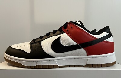 Nike Dunk Low iD Black Red FN0569-900 Men's 13 | eBay