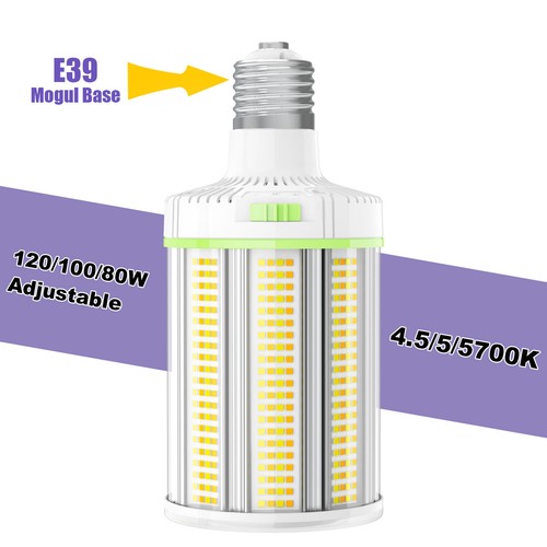 LED Corn Light Bulb 120W/100W/80W 4500K/5000K/5700K for Indoor Garage Warehouse - Picture 2 of 15