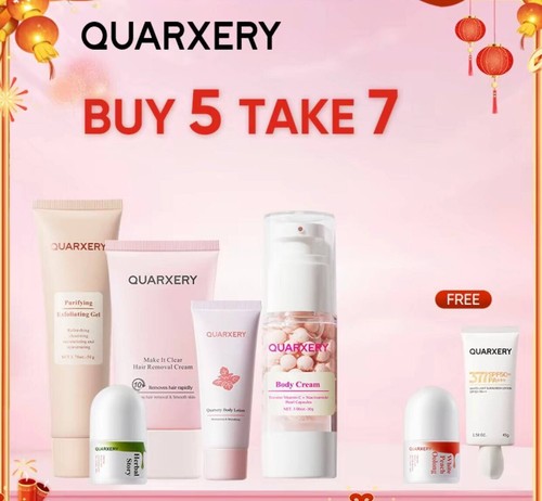 Quarxery Bundle Sale Buy 5 get 7! Body cream, hair removal, Deodorant, Gel.